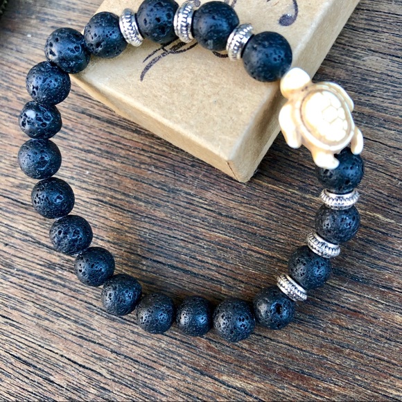 ✨VOLCANIC LAVA STONE DIFFUSER BRACELET-NATURAL - Picture 3 of 7